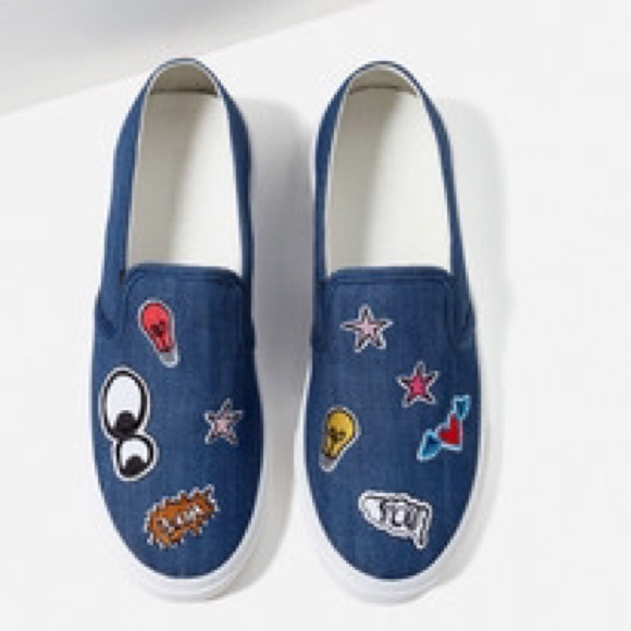 ZaraDenim patch slip on - Picture 2 of 6